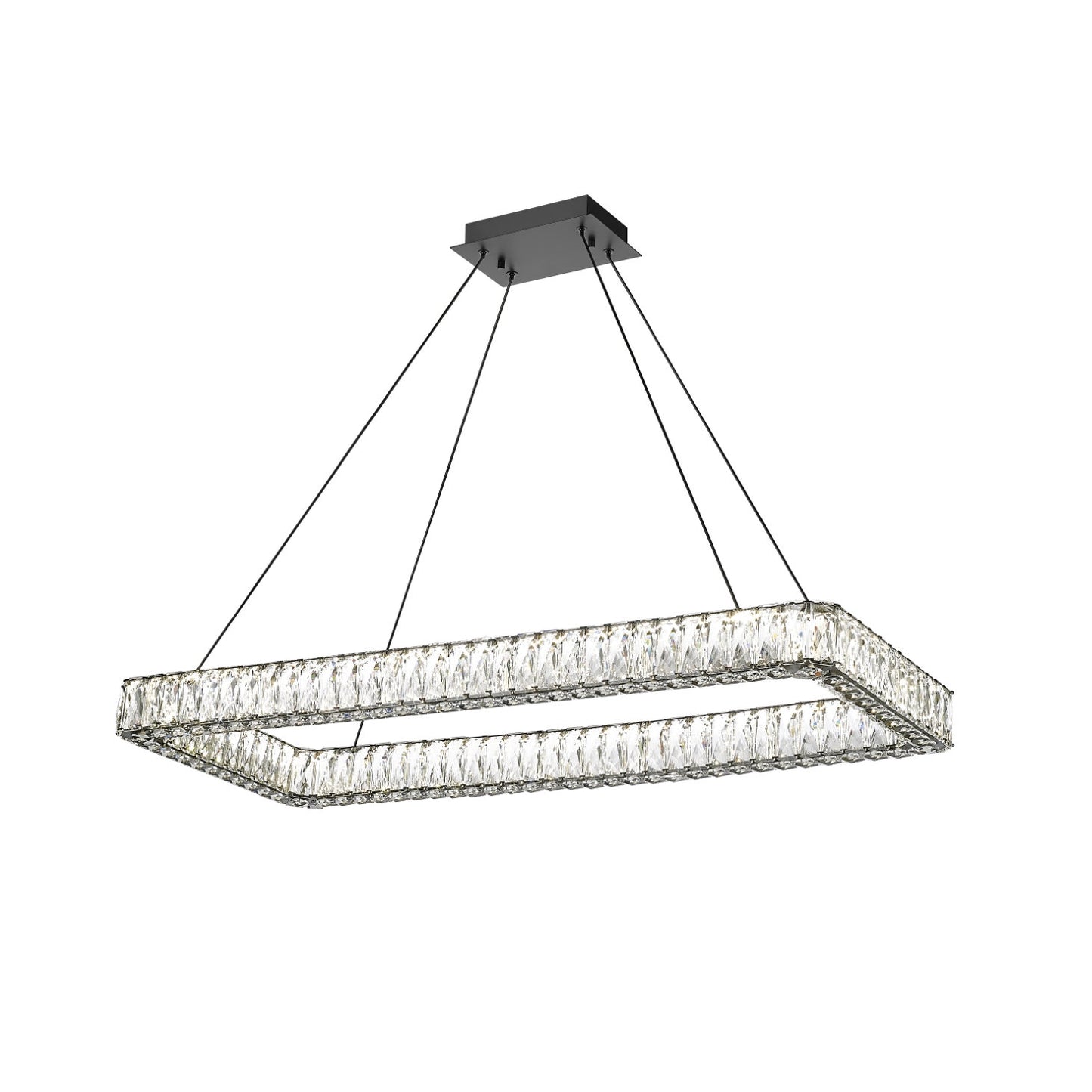 OPHELIA 1 LIGHT LED LINEAR CHANDELIER W/ CRYSTAL