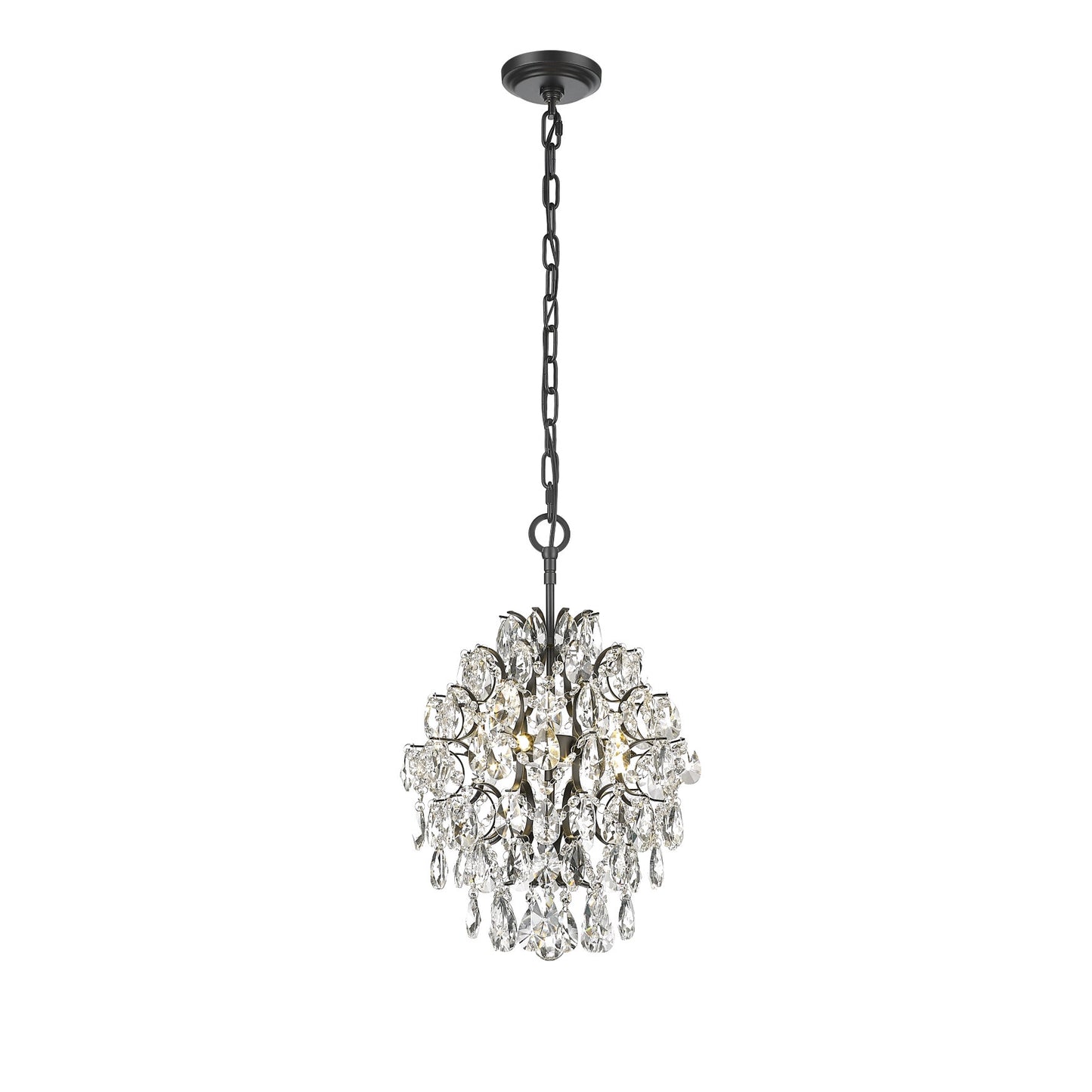 VILLA 4 LIGHT CHANDELIER W/ CRYSTAL