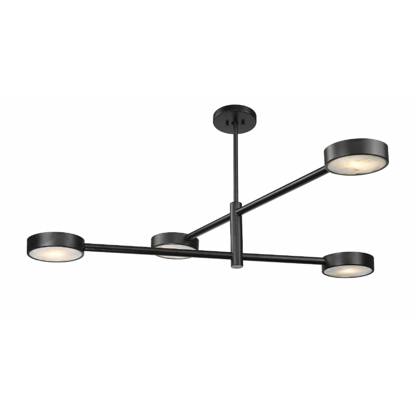 ARTURO 4 LIGHT CHANDELIER W/ ALABASTER STONE