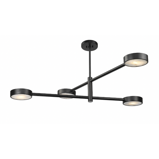 ARTURO 4 LIGHT CHANDELIER W/ ALABASTER STONE