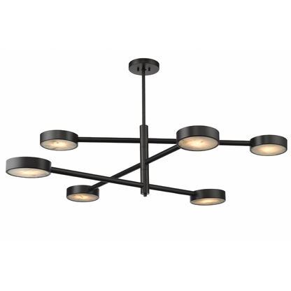 ARTURO 6 LIGHT CHANDELIER W/ ALABASTER STONE