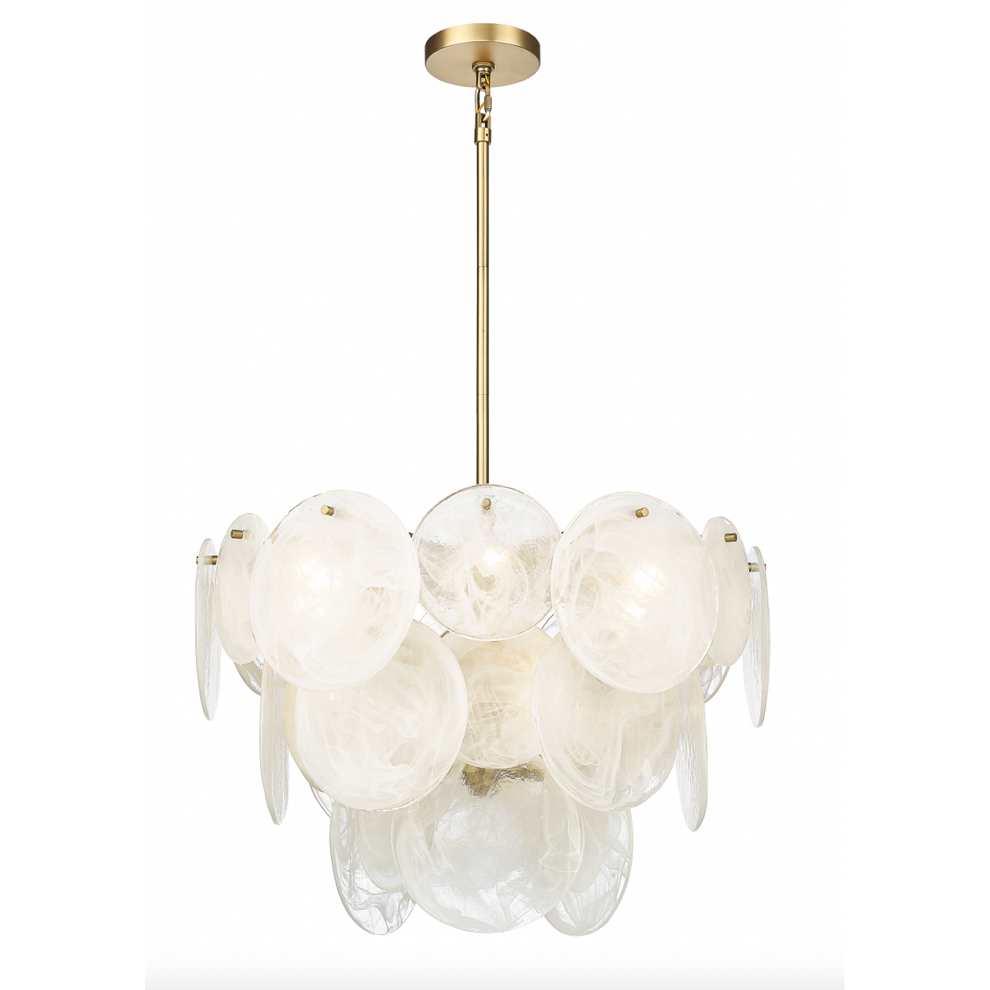 BOREAS 9 LIGHT CHANDELIER W/ ALABASTER GLASS