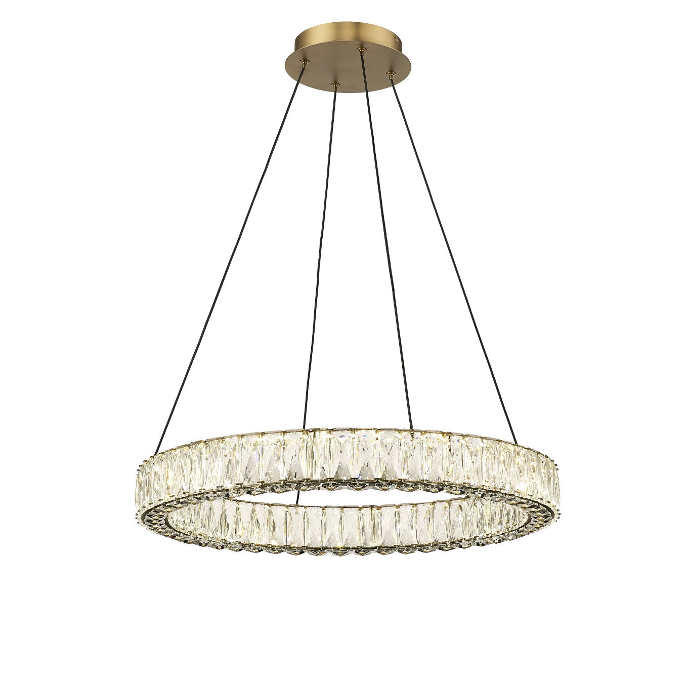 OPHELIA 1 LIGHT LED CHANDELIER W/ CRYSTAL