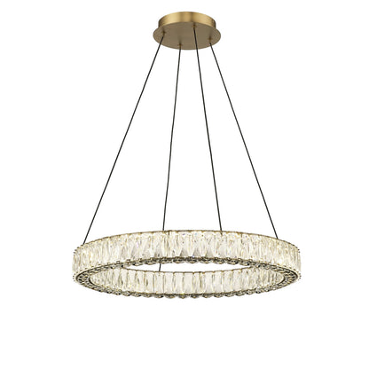 OPHELIA 1 LIGHT LED CHANDELIER W/ CRYSTAL
