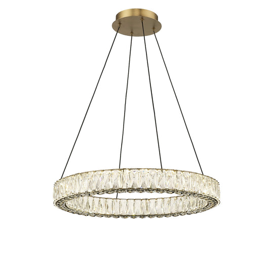 OPHELIA 1 LIGHT LED CHANDELIER W/ CRYSTAL