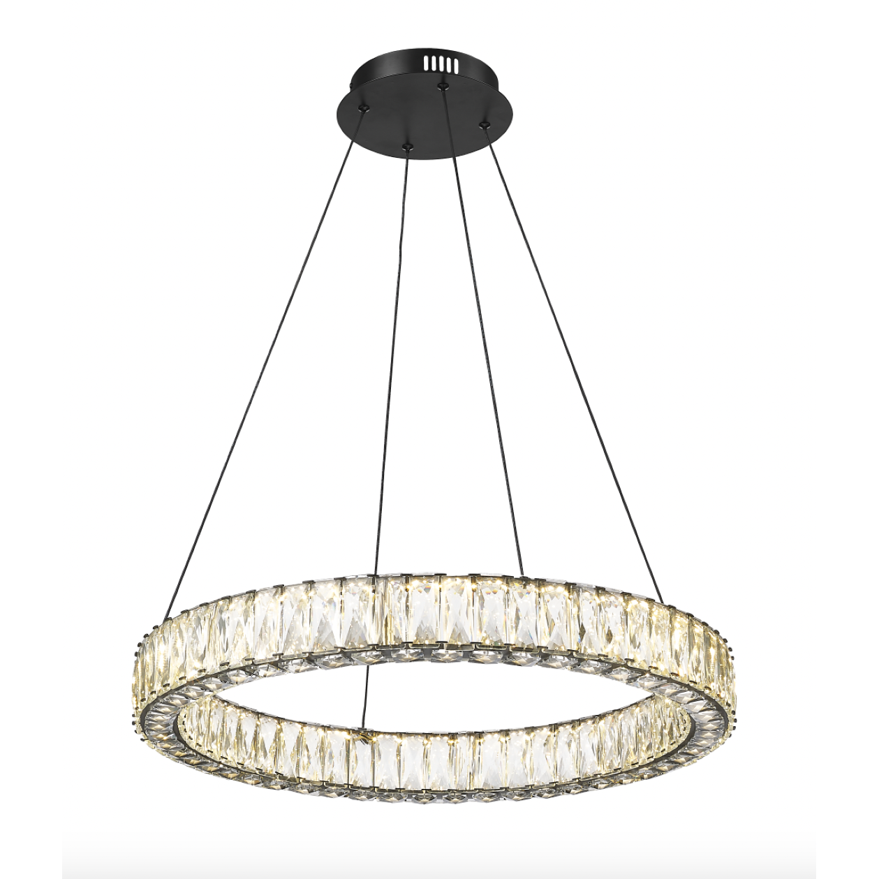 OPHELIA 1 LIGHT LED CHANDELIER W/ CRYSTAL