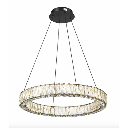 OPHELIA 1 LIGHT LED CHANDELIER W/ CRYSTAL