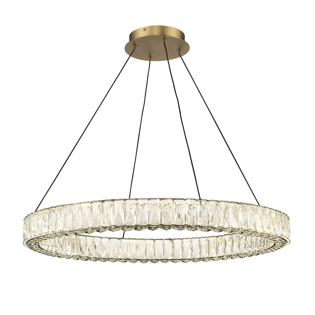 OPHELIA 1 LIGHT LED CHANDELIER W/ CRYSTAL