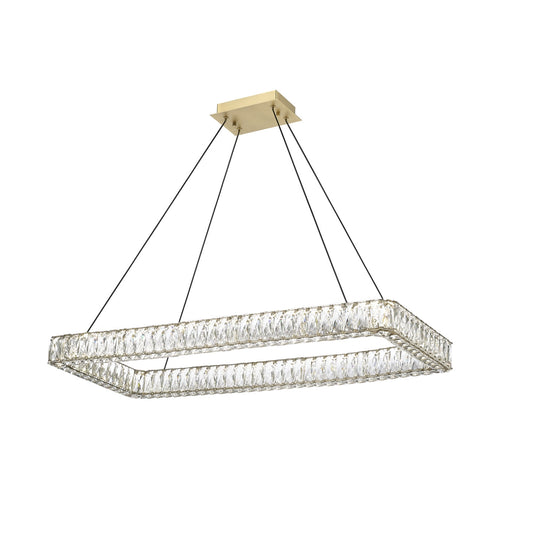 OPHELIA 1 LIGHT LED LINEAR CHANDELIER W/ CRYSTAL