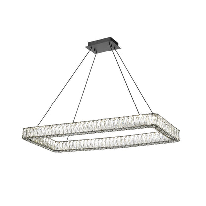 OPHELIA 1 LIGHT LED LINEAR CHANDELIER W/ CRYSTAL