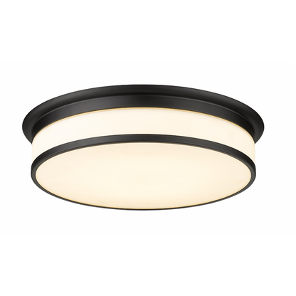OSIRIS 1 LIGHT LED FLUSH-MOUNT W/ OPAL WHITE GLASS