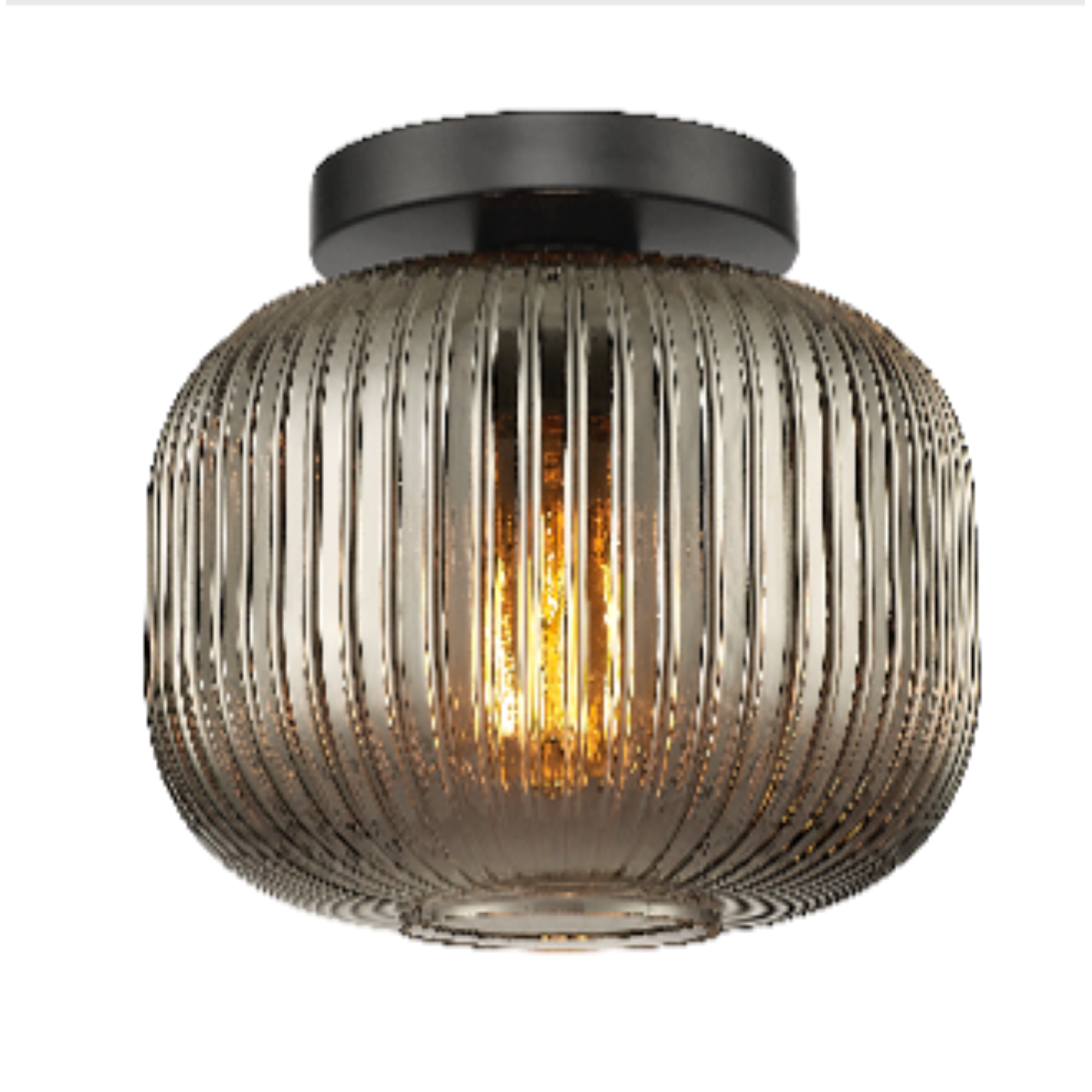 EOS 1 LIGHT FLUSH-MOUNT & PENDANT W/ CLEAR OR SMOKED GLASS