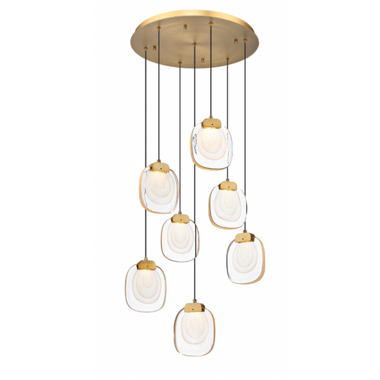 GAIA 7 LIGHT LED MULTI-PENDANT