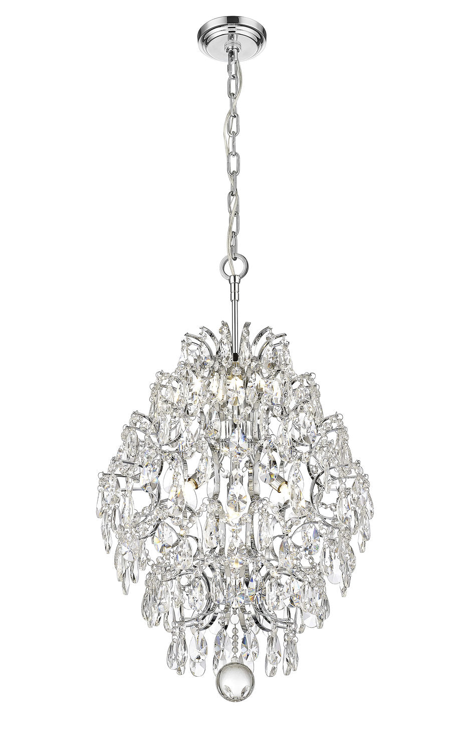 VILLA 7 LIGHT CHANDELIER W/ CRYSTAL