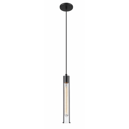 PERSIUS 1 LIGHT MINI-PENDANT W/ FLUTED GLASS