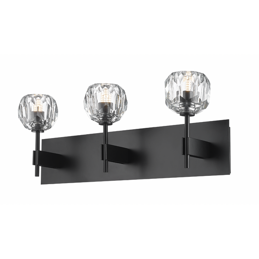HESTIA 3 LIGHT VANITY W/ CRYSTAL GLASS