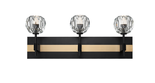 HESTIA 3 LIGHT VANITY W/ CRYSTAL GLASS